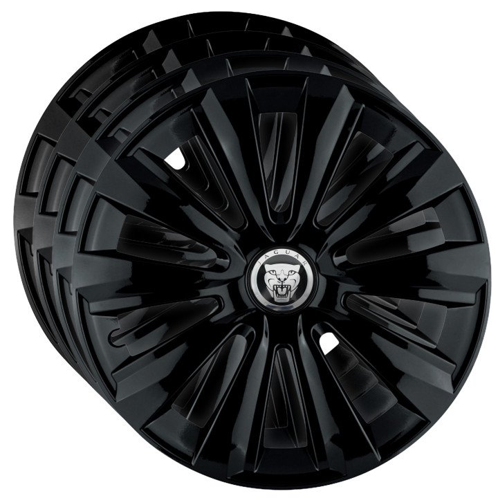 Kołpaki 15 cali do Jaguar PREMIUM Delta Black (Komplet 4 sztuki)