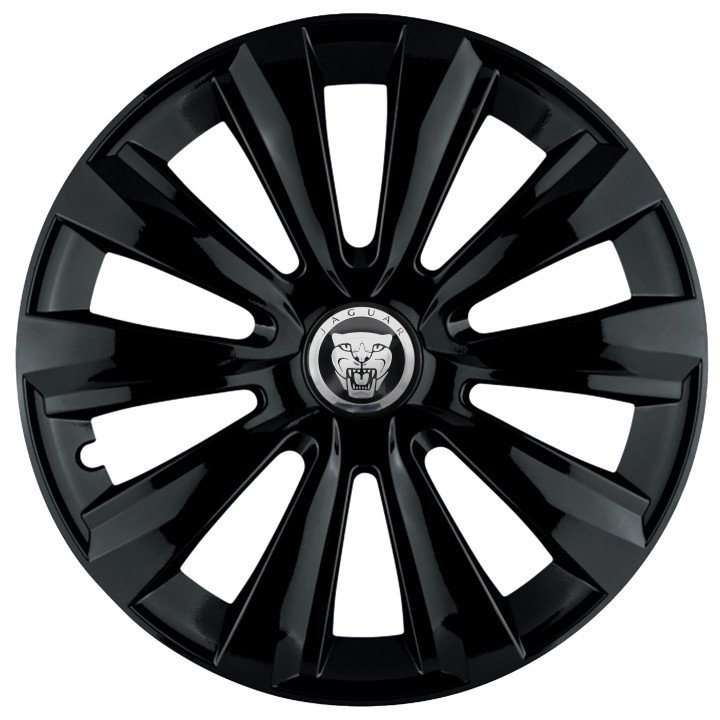 Kołpaki 15 cali do Jaguar PREMIUM Delta Black (Komplet 4 sztuki)