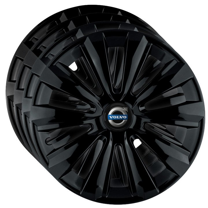 Kołpaki 16 cali do Volvo PREMIUM Delta Black (Komplet 4 sztuki)