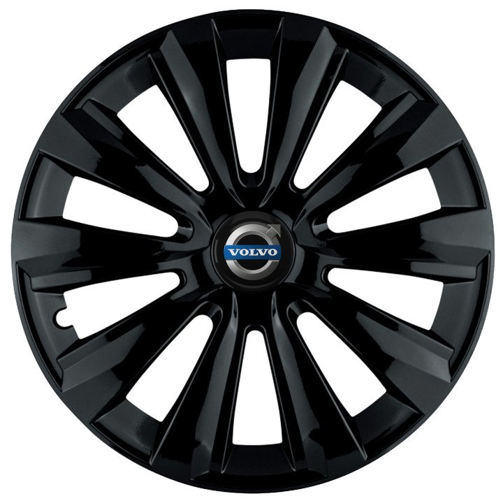 Kołpaki 15 cali do Volvo PREMIUM Delta Black (Komplet 4 sztuki)