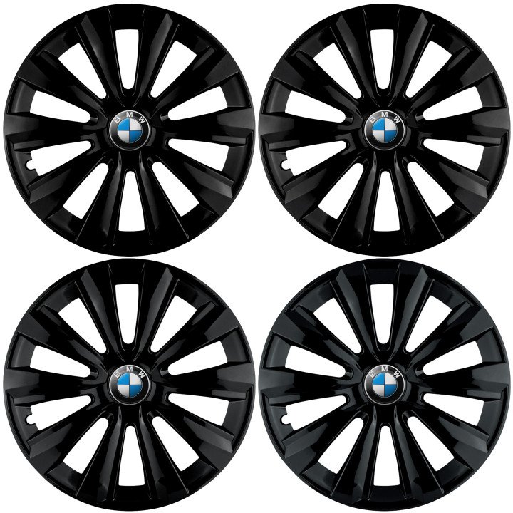 Kołpaki 16 cali do BMW PREMIUM Delta Black (Komplet 4 sztuki)