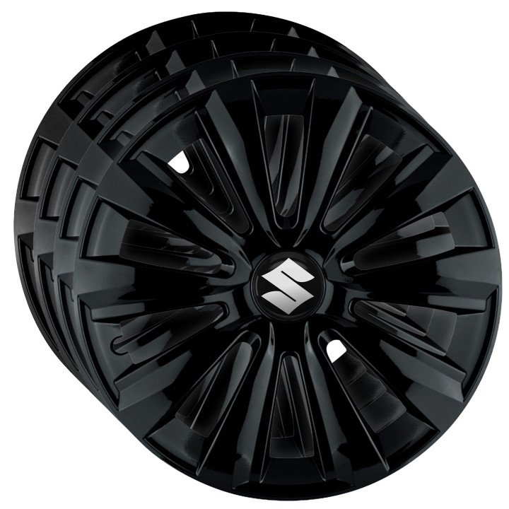 Kołpaki 16 cali do Suzuki PREMIUM Delta Black (Komplet 4 sztuki)