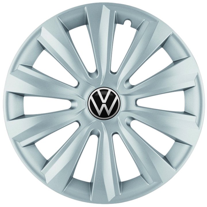 Kołpaki 15 cali do Volkswagen VW PREMIUM Fame Ring Black (Komplet 4 sztuki)