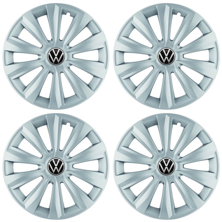 Kołpaki 15 cali do Volkswagen VW PREMIUM Fame Ring Black (Komplet 4 sztuki)