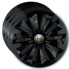 Kołpaki 15 cali do Alfa Romeo PREMIUM Fame Ring Black (Komplet 4 sztuki)