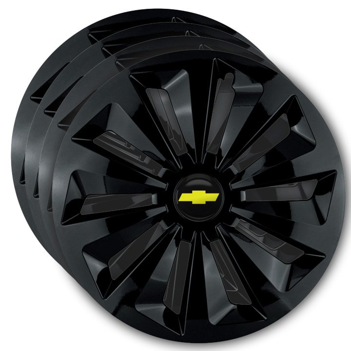 Kołpaki 14 cali do Chevrolet PREMIUM Fame Ring Black (Komplet 4 sztuki)