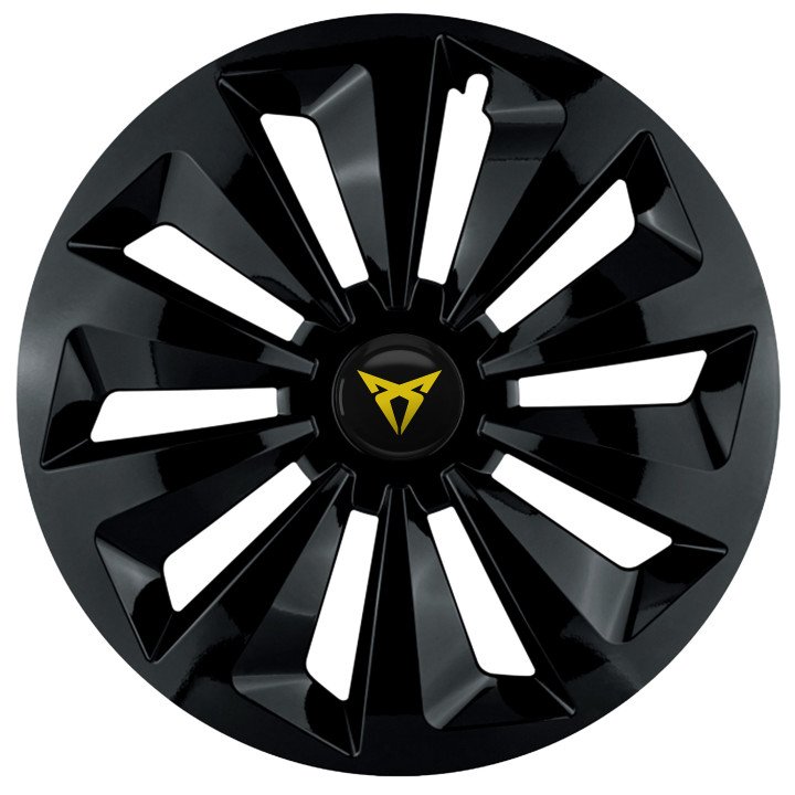 Kołpaki 16 cali do Cupra PREMIUM Fame Ring Black (Komplet 4 sztuki)
