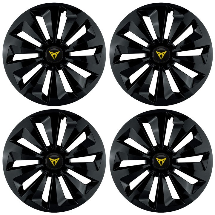 Kołpaki 15 cali do Cupra PREMIUM Fame Ring Black (Komplet 4 sztuki)
