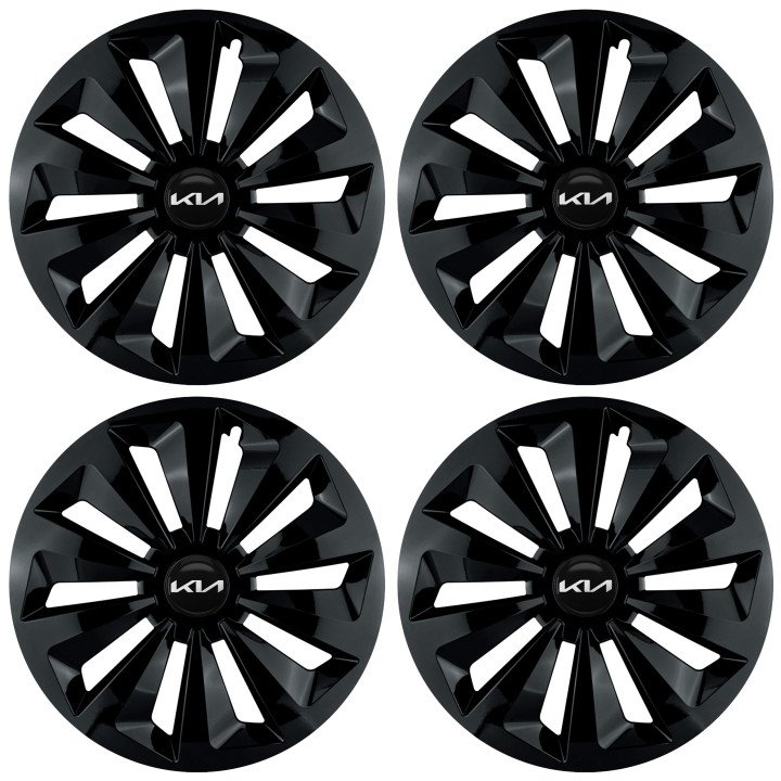 Kołpaki 16 cali do Kia PREMIUM Fame Ring Black (Komplet 4 sztuki)