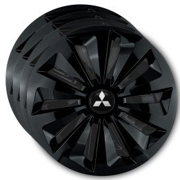 Kołpaki 14 cali do Mitsubishi PREMIUM Fame Ring Black (Komplet 4 sztuki)