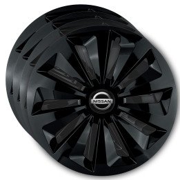 Kołpaki 15 cali do Nissan PREMIUM Fame Ring Black (Komplet 4 sztuki)
