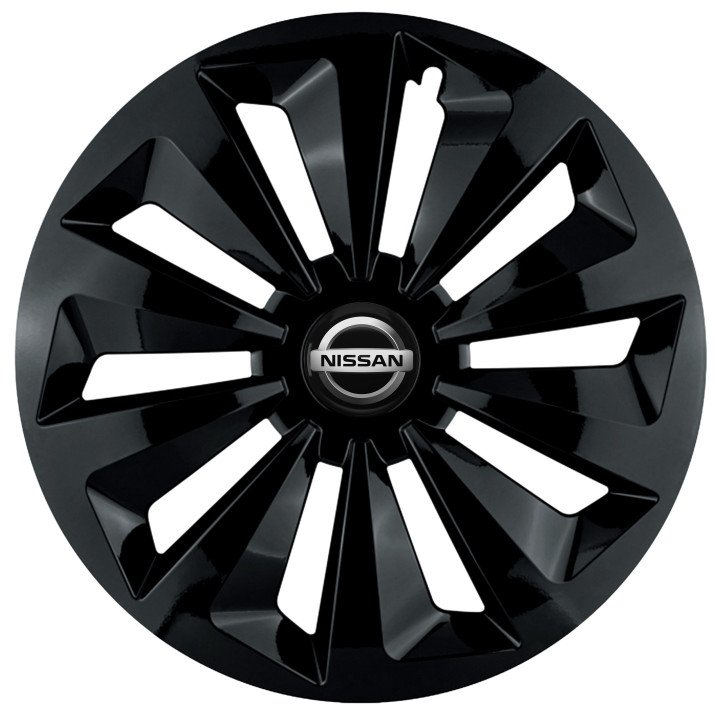 Kołpaki 15 cali do Nissan PREMIUM Fame Ring Black (Komplet 4 sztuki)