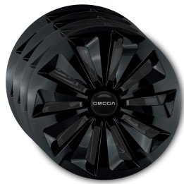 Kołpaki 15 cali do Omoda PREMIUM Fame Ring Black (Komplet 4 sztuki)
