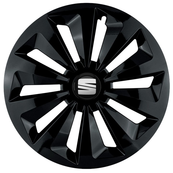 Kołpaki 15 cali do Seat PREMIUM Fame Ring Black (Komplet 4 sztuki)