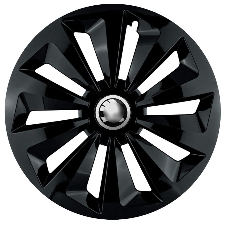 Kołpaki 15 cali do Skoda PREMIUM Fame Ring Black (Komplet 4 sztuki)